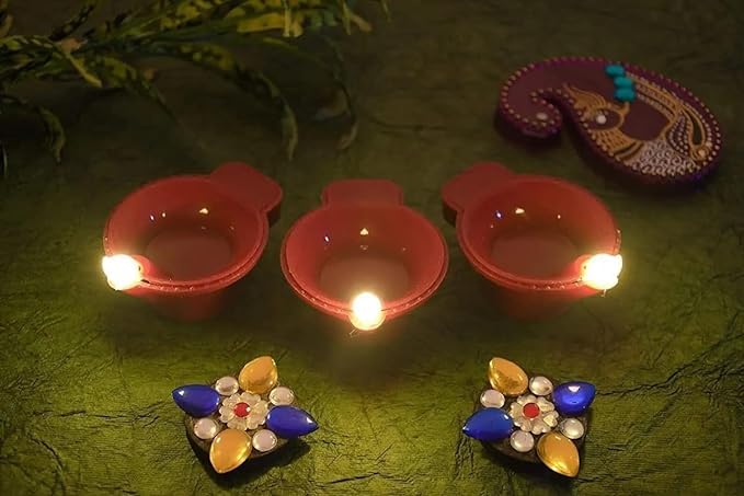 LED Light Water Sensor Diyas Plastic with, Ambient Lights !