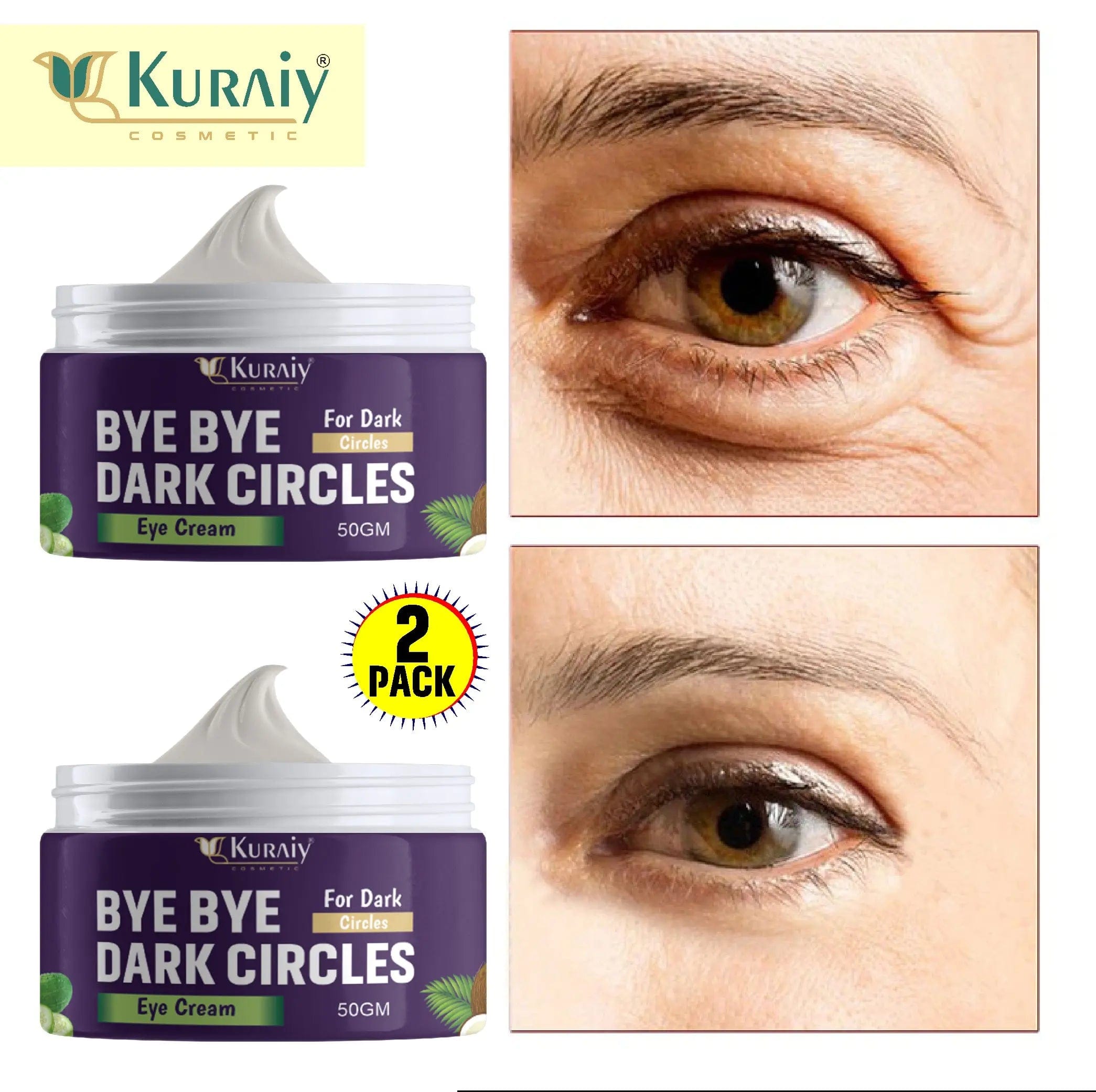 Bye Bye Dark Circle Eye Cream - Natural Herbs